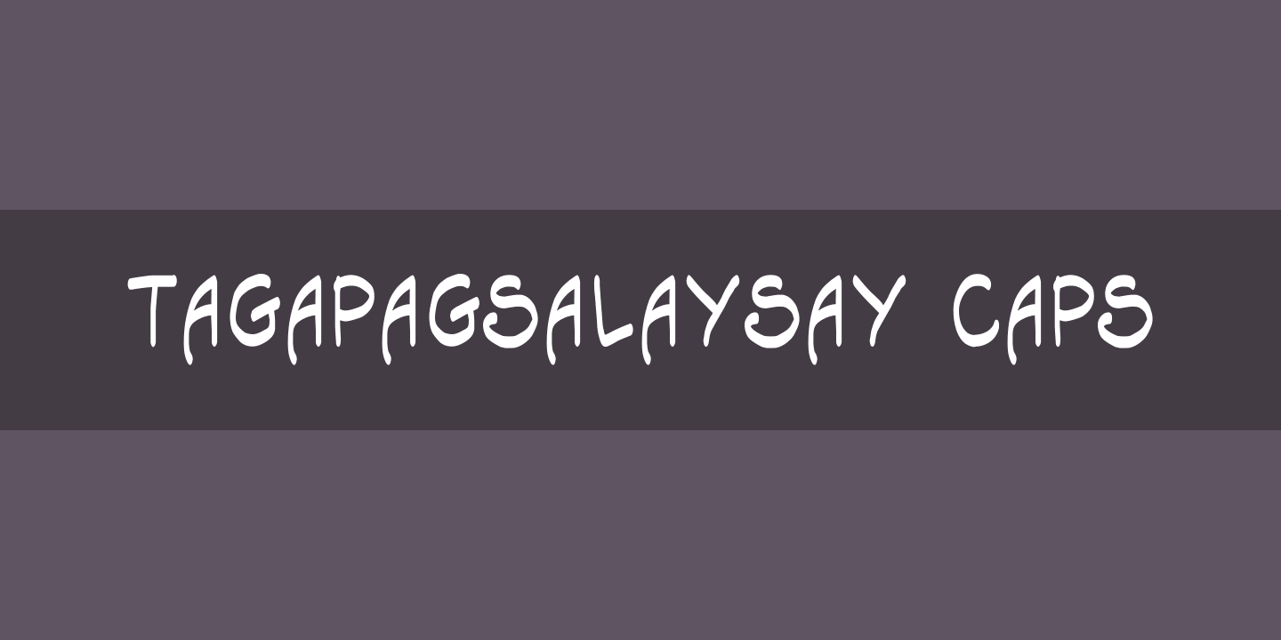 Font Tagapagsalaysay Caps